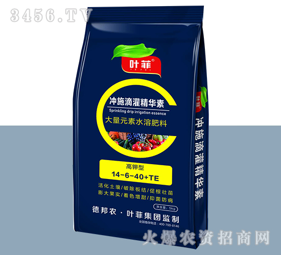高鉀型沖施滴灌精華素14-6-40+TE-德邦農(nóng)葉菲