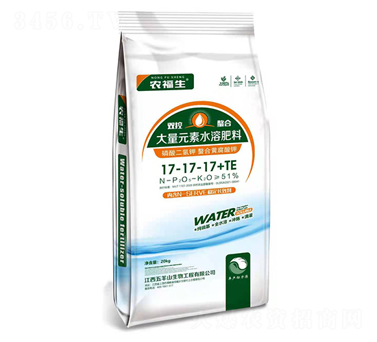 大量元素水溶肥料17-17-17+TE-農(nóng)福生