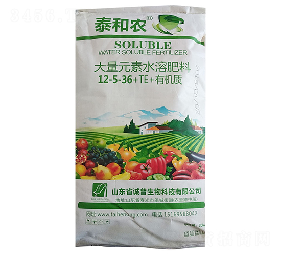 大量元素水溶肥料12-5-36+TE+有機(jī)質(zhì)-泰和農(nóng)-后稷益農(nóng)