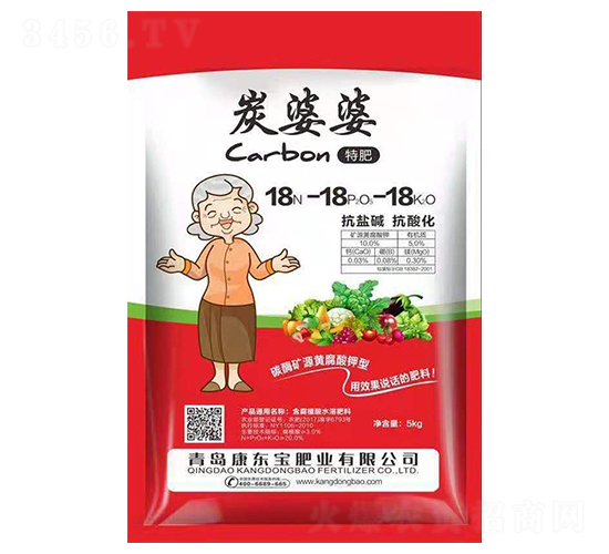 含腐植酸水溶肥料18-18-18-炭婆婆-康東寶