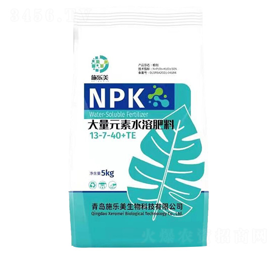 大量元素水溶肥料13-7-40+TE-施樂美