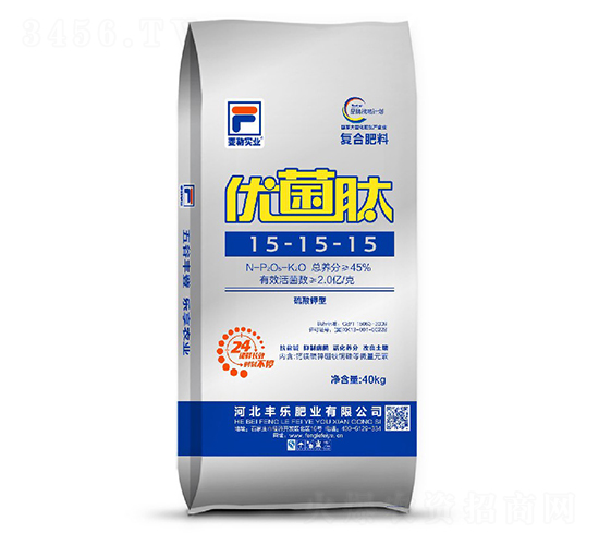 硫酸鉀型復合肥料15-15-15-優(yōu)菌肽-豐樂肥業(yè)