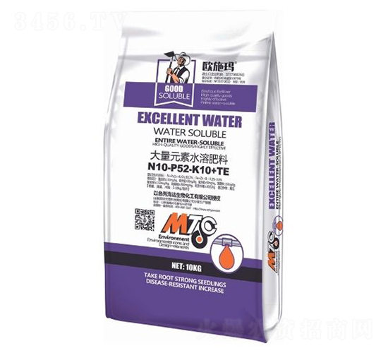 10kg大量元素水溶肥料10-52-10+TE-那優(yōu)生物