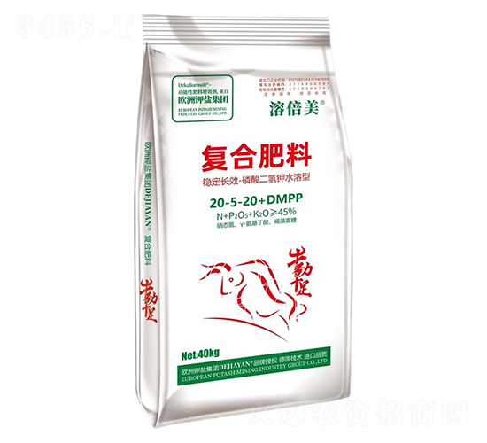 穩(wěn)定長(zhǎng)效磷酸二氫鉀水溶型復(fù)合肥料20-5-20+DMPP-溶倍美-德鉀鹽國際
