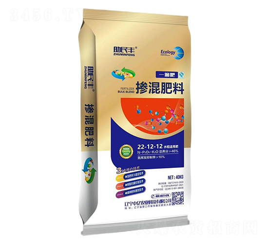 水稻適用摻混肥料22-12-12-一遍肥-助民豐-中億農(nóng)業(yè)