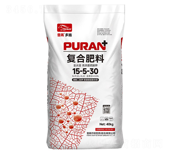 磷酸二氫鉀·聚磷酸銨聚合型復(fù)合肥料15-5-30-普苒多施